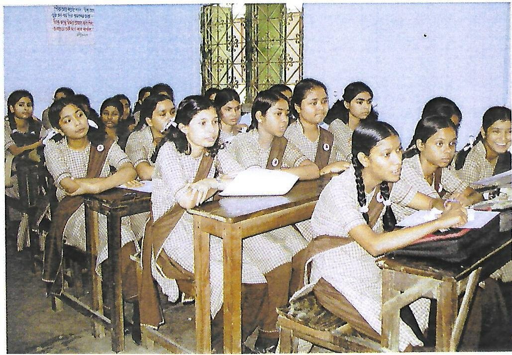 Girl students classroom